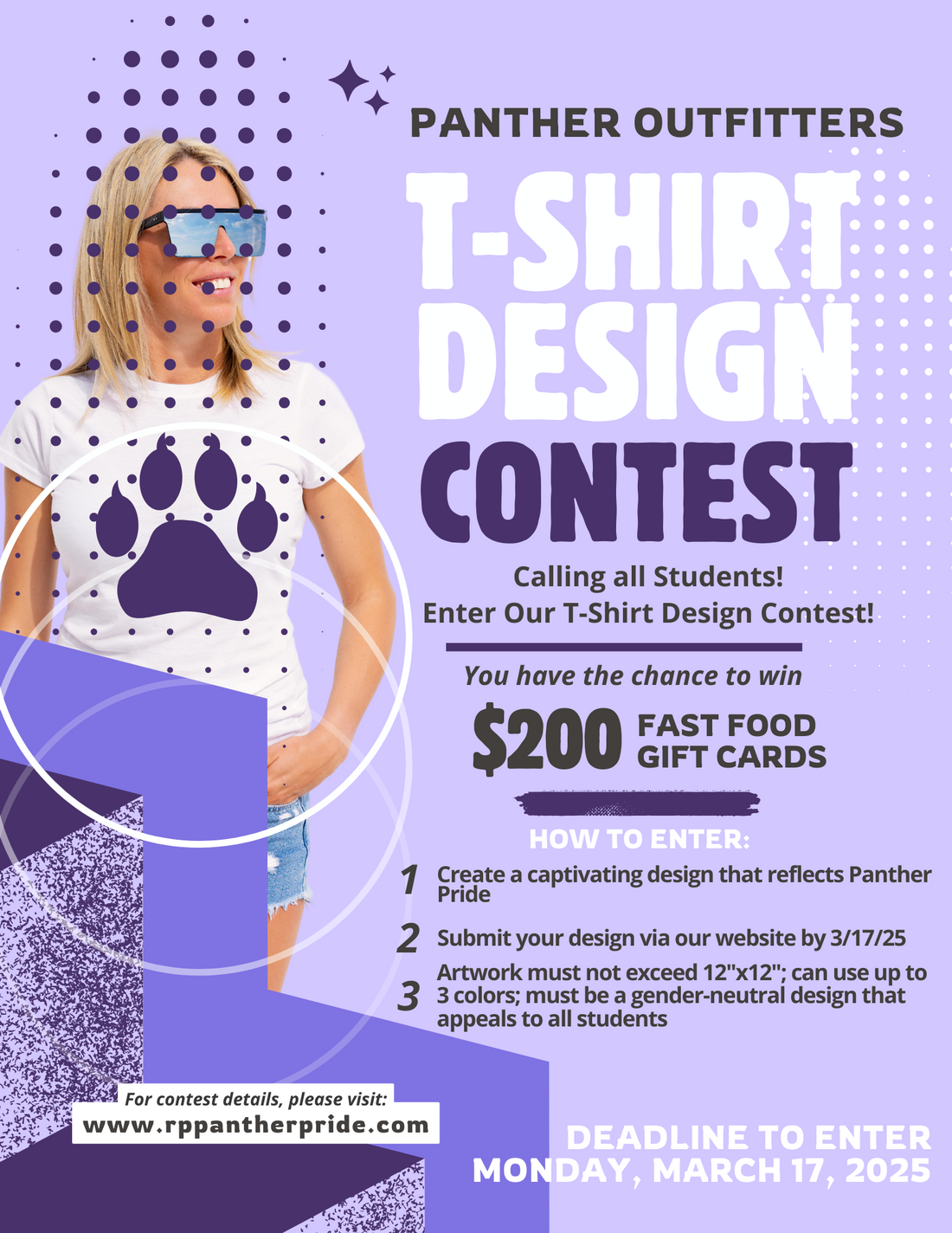 RPHS Panther Outfitters Third Annual Student Design T-Shirt Contest