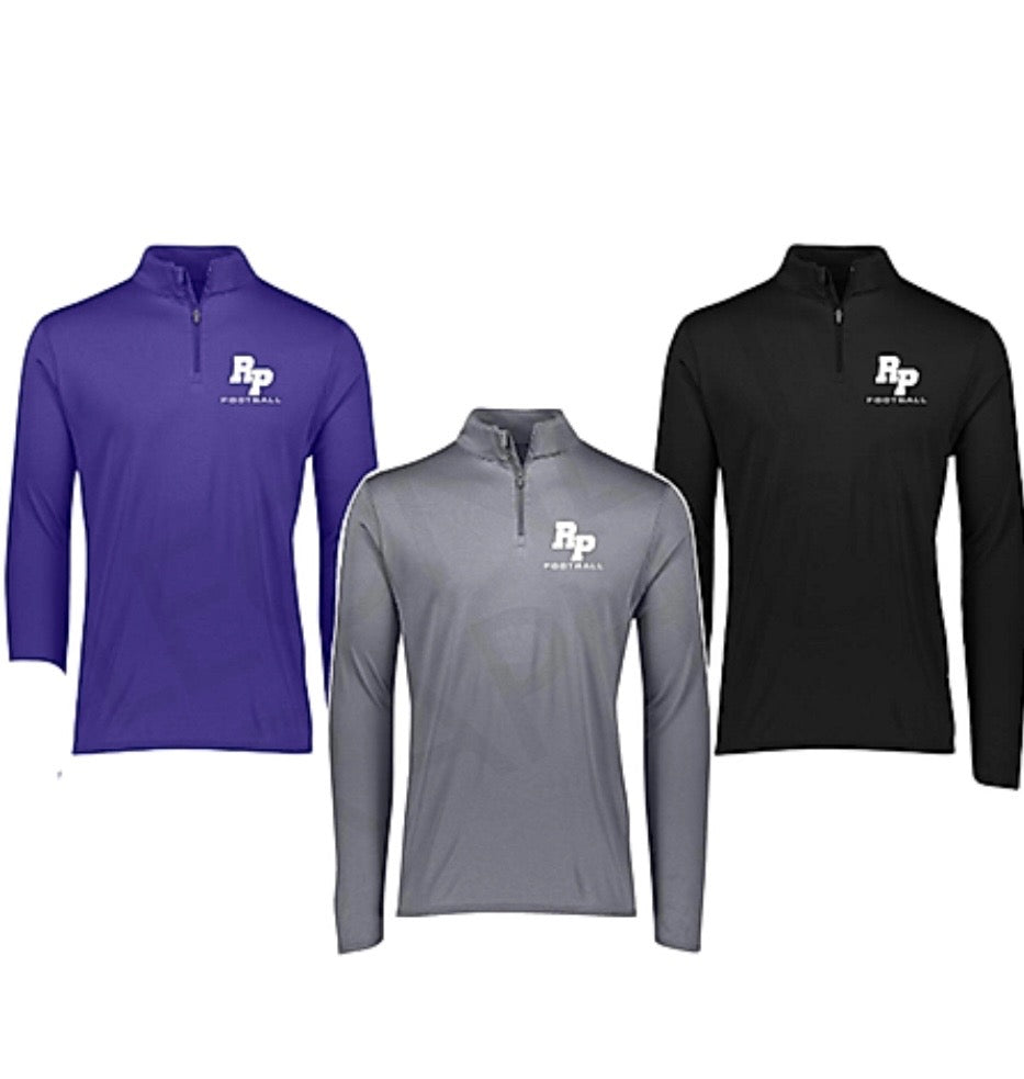Football 1/4 Long Sleeve Purple Dry Fit Shirt