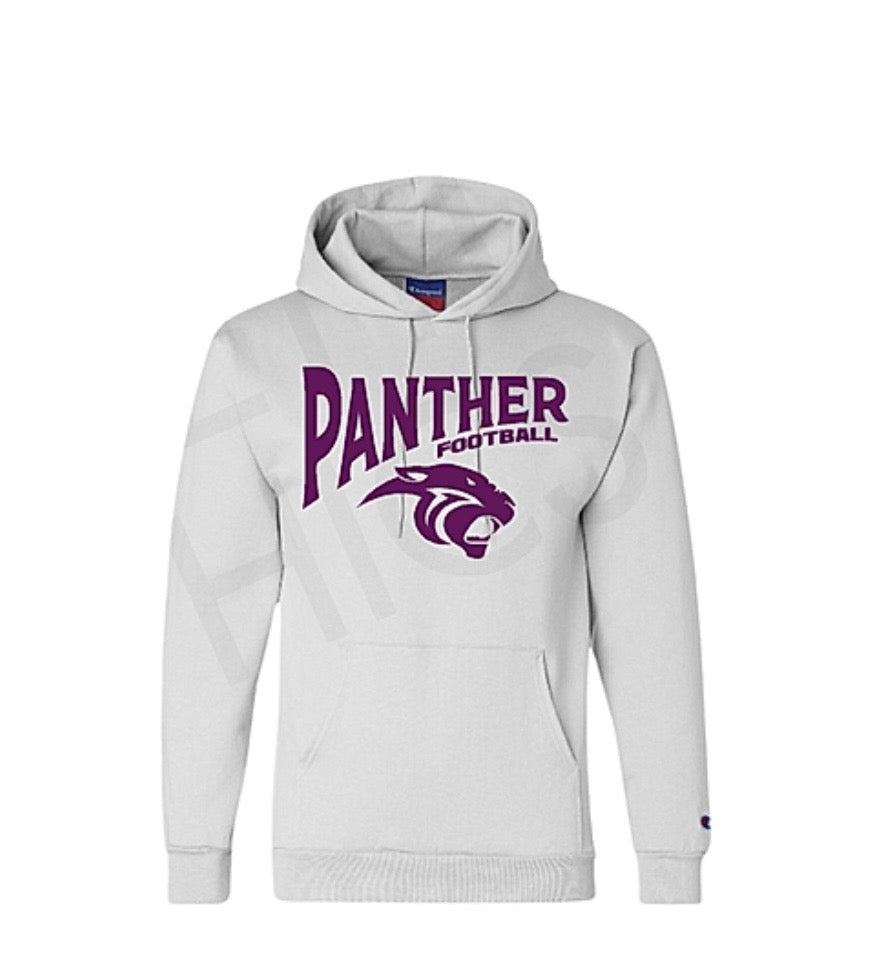 Panther Football White Hoodie
