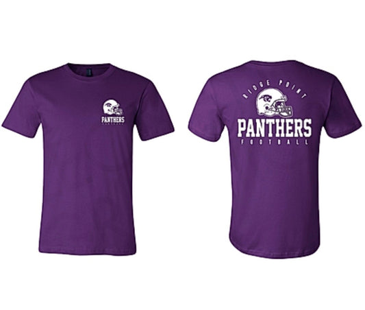 Purple Football Panther Tee